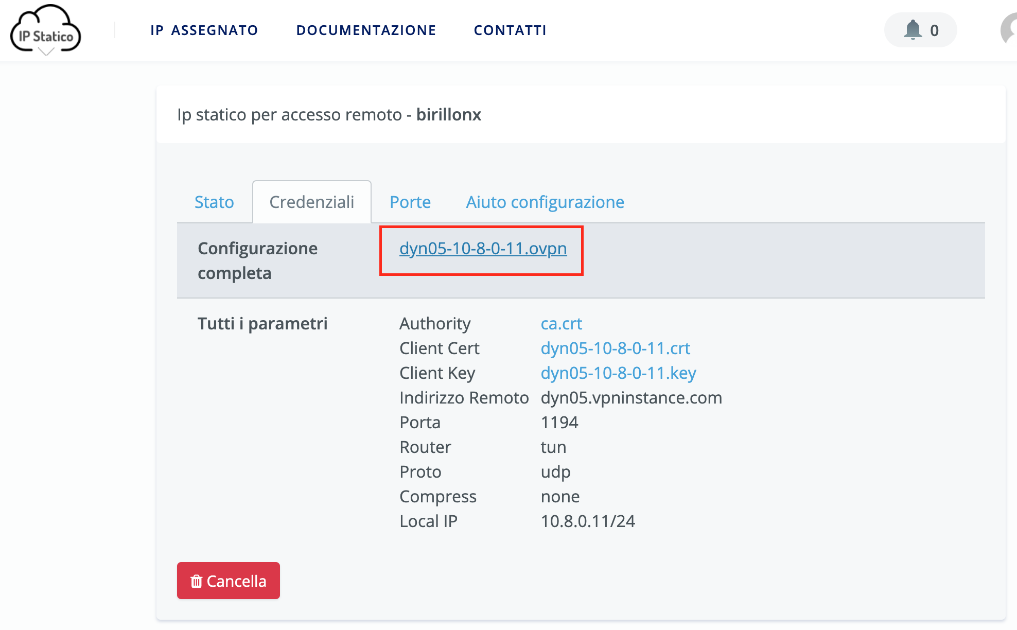 Download file ovpn